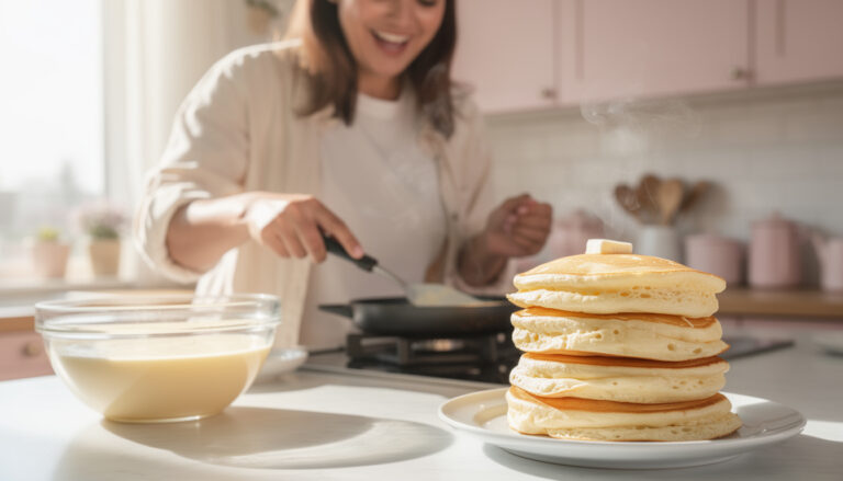 The pancake trick turning ordinary batter into cloud-like fluff — no whisk required
